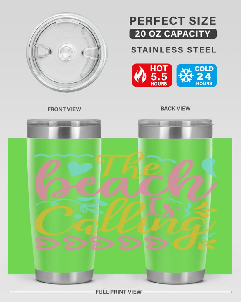 The beach is calling Style 1#- summer- Tumbler