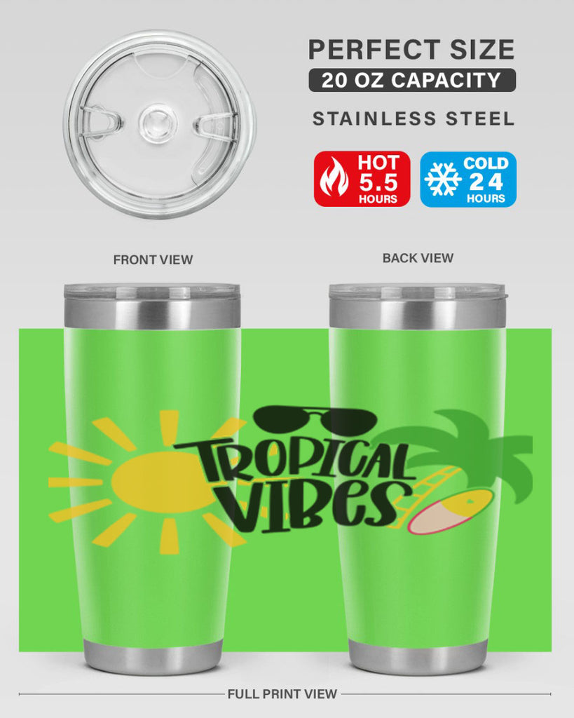 Tropical Vibes Style 9#- summer- Tumbler