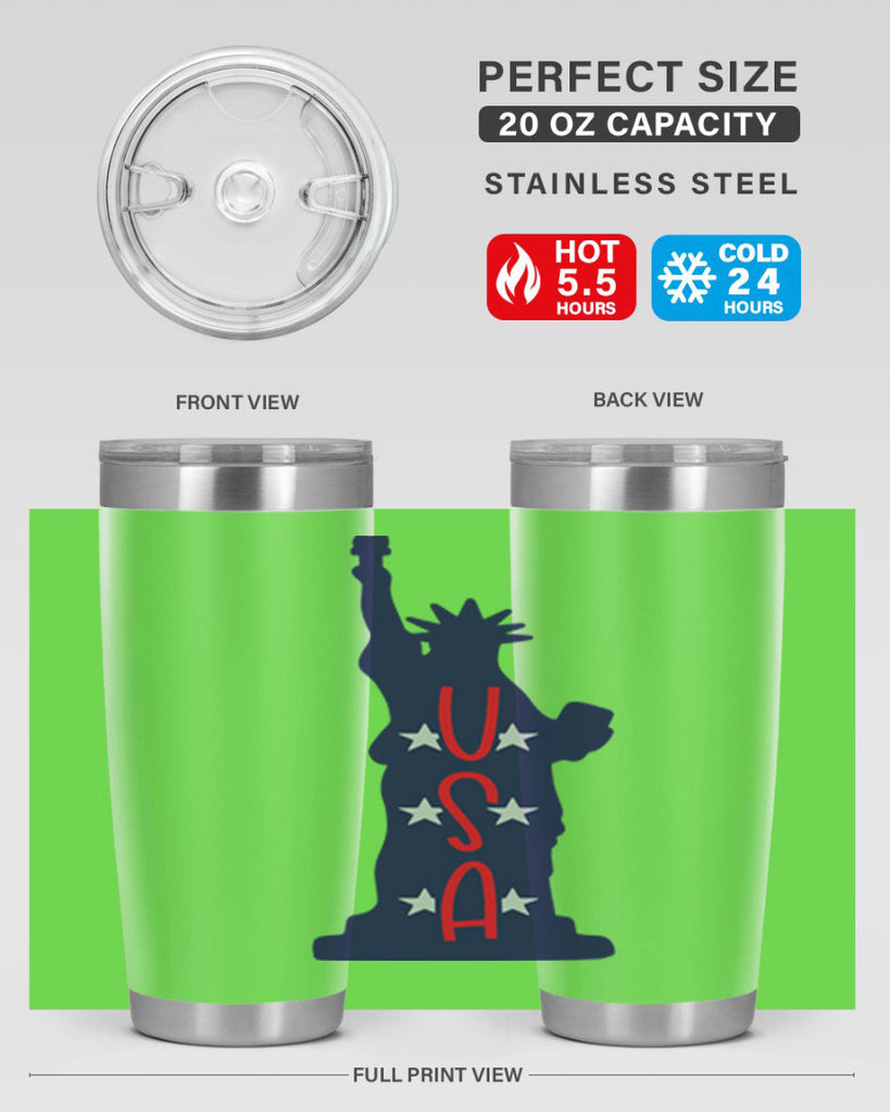 USA Style 181#- Fourt Of July- Tumbler