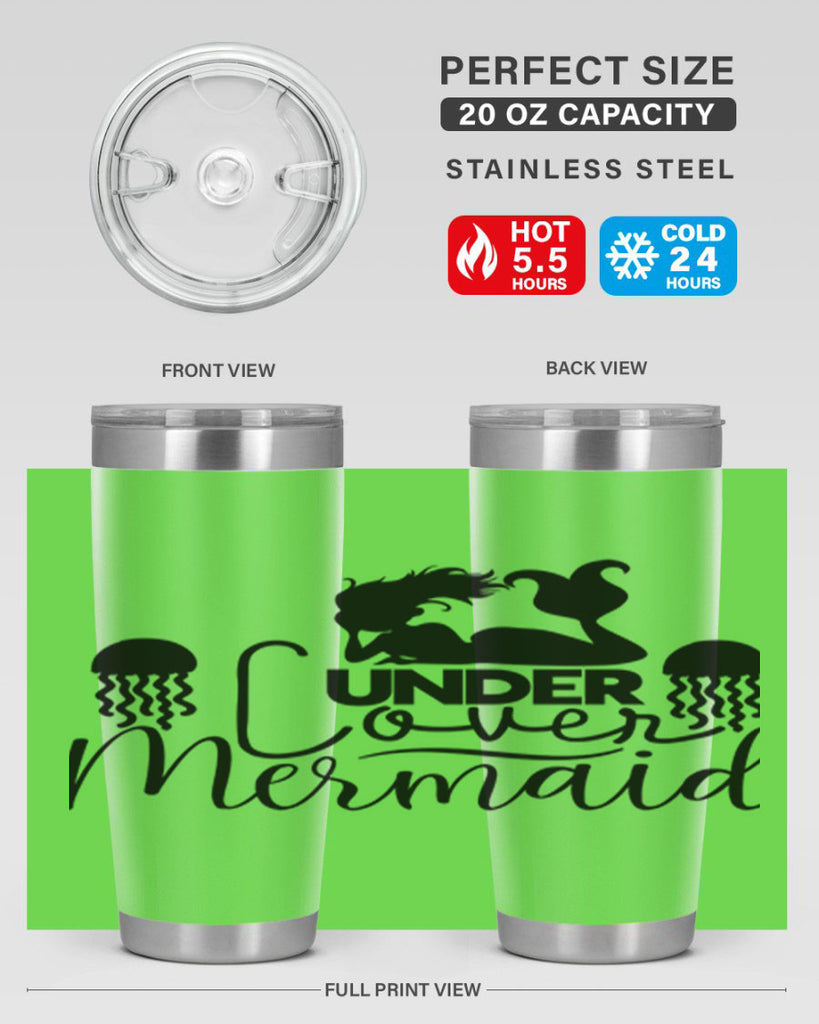 Under Cover Mermaid 642#- mermaid- Tumbler