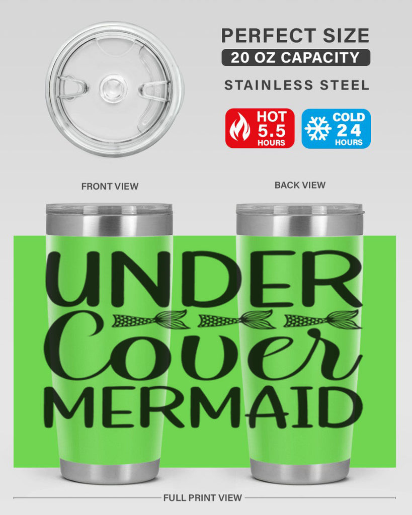 Under Cover Mermaid 647#- mermaid- Tumbler