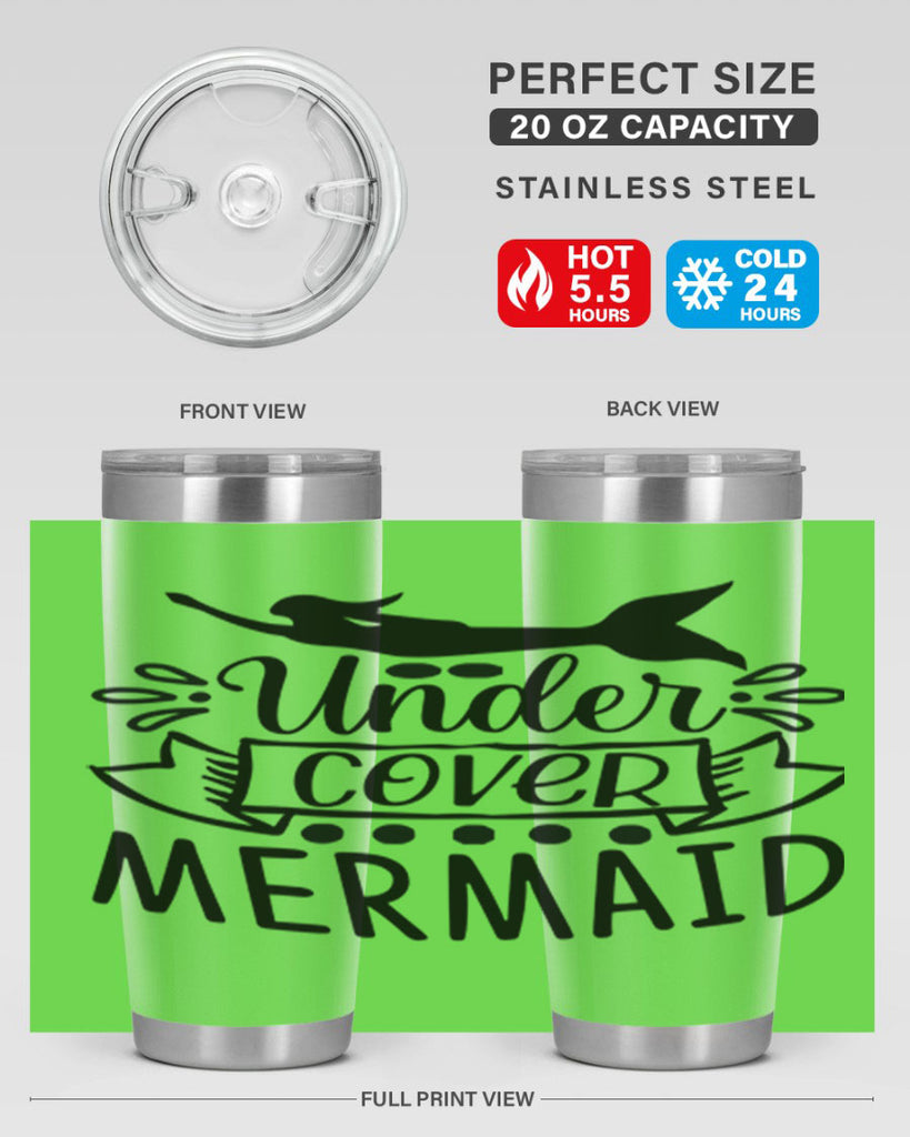 Under cover mermaid 645#- mermaid- Tumbler