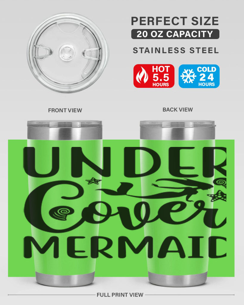 Under cover mermaid design 655#- mermaid- Tumbler