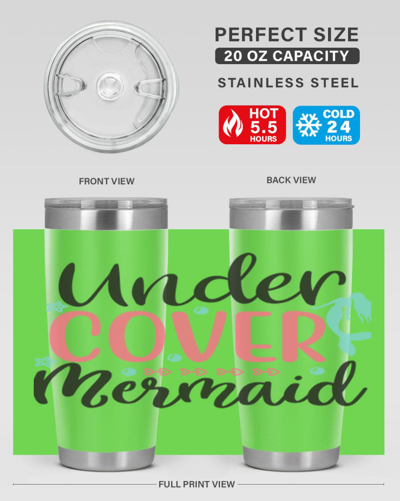 Undercover Mermaid 656#- mermaid- Tumbler