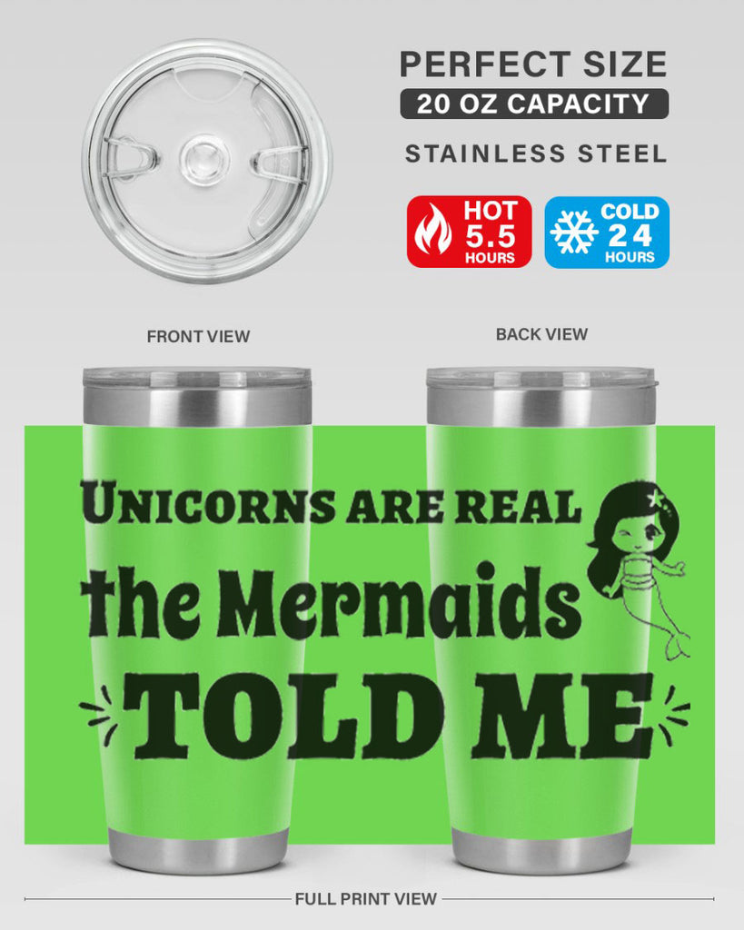 Unicorns are real the Mermaids 663#- mermaid- Tumbler