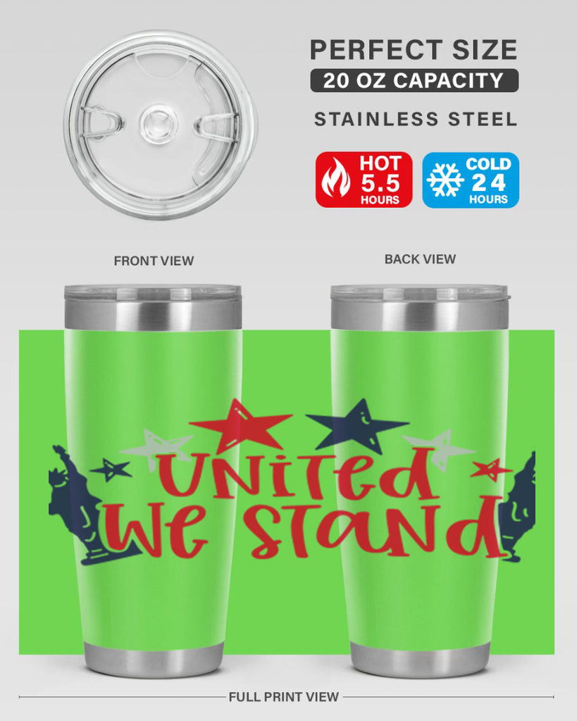 United We Stand Style 179#- Fourt Of July- Tumbler