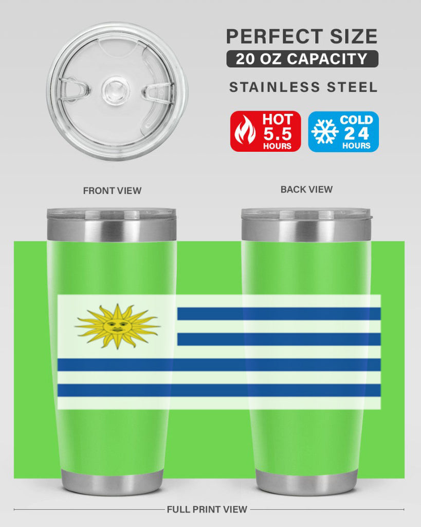 Uruguay 9#- world flags- Tumbler