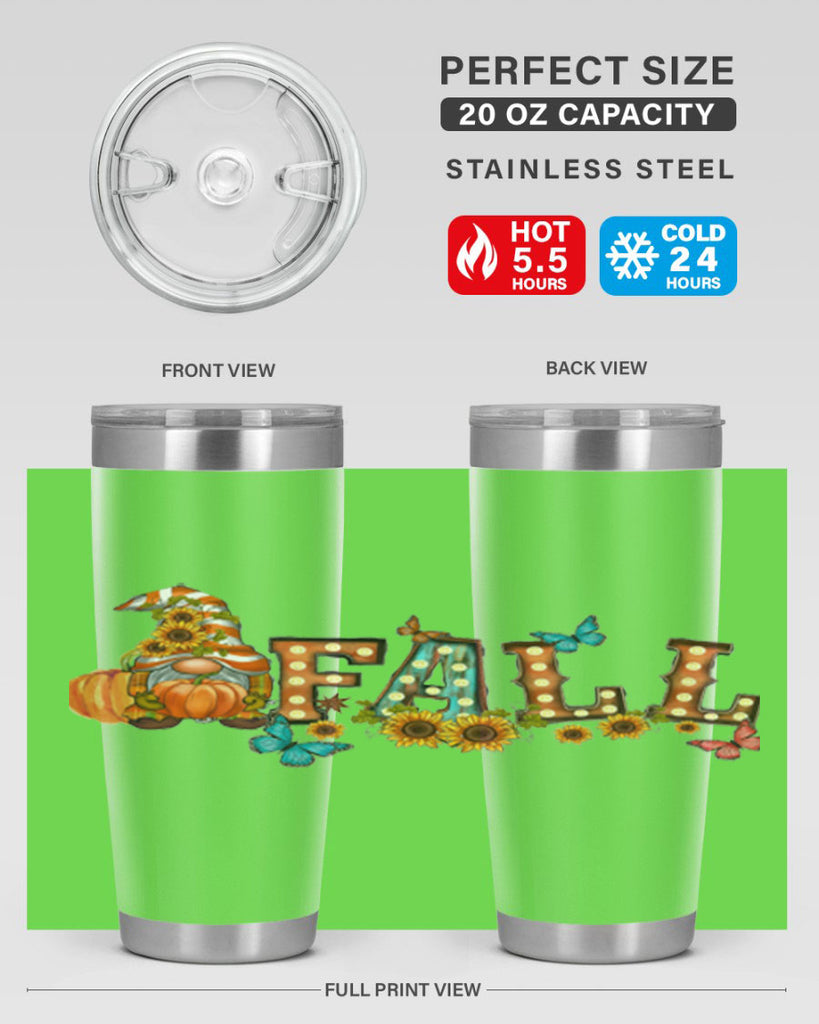 VintageFallGnome 626#- fall- Tumbler