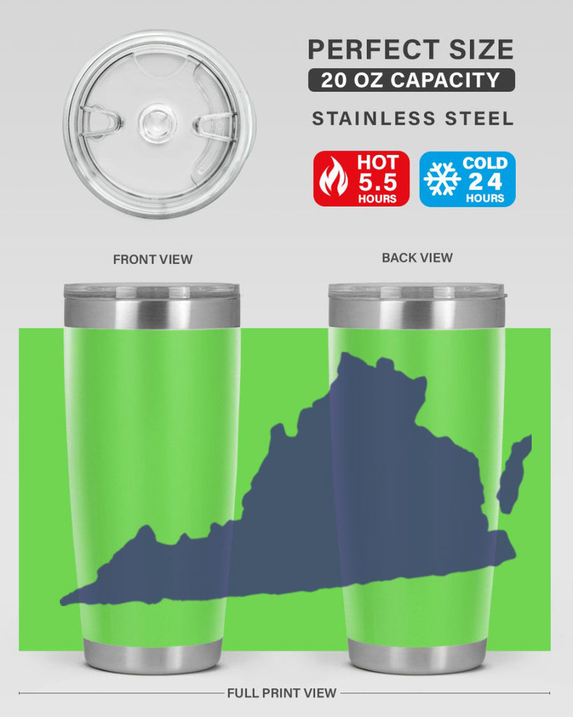 Virginia 5#- stateflags- Tumbler