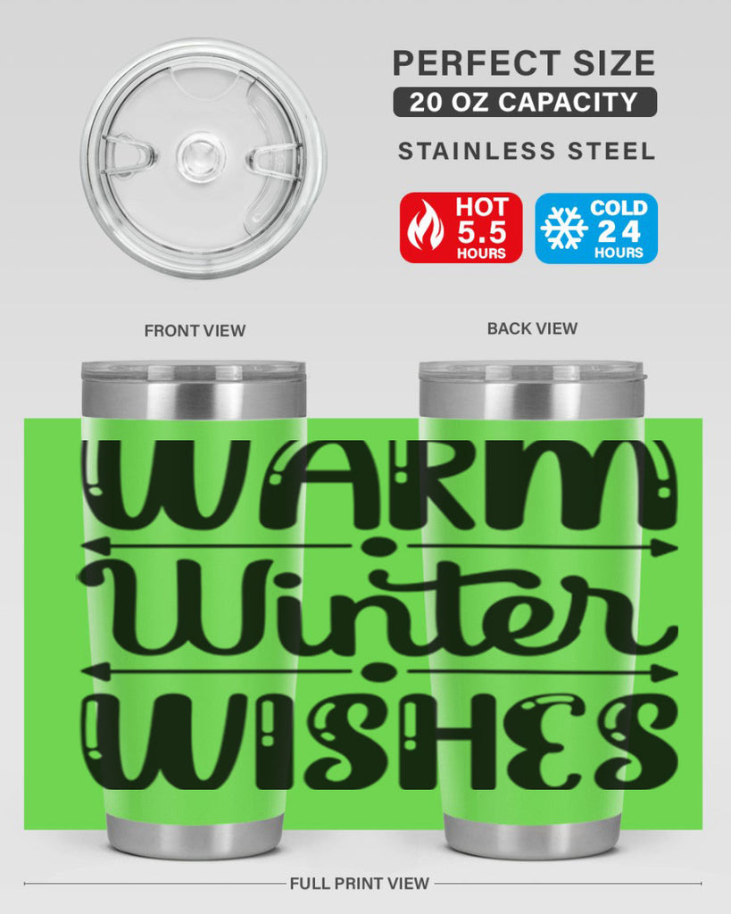 Warm Winter Wishes 463#- winter- Tumbler