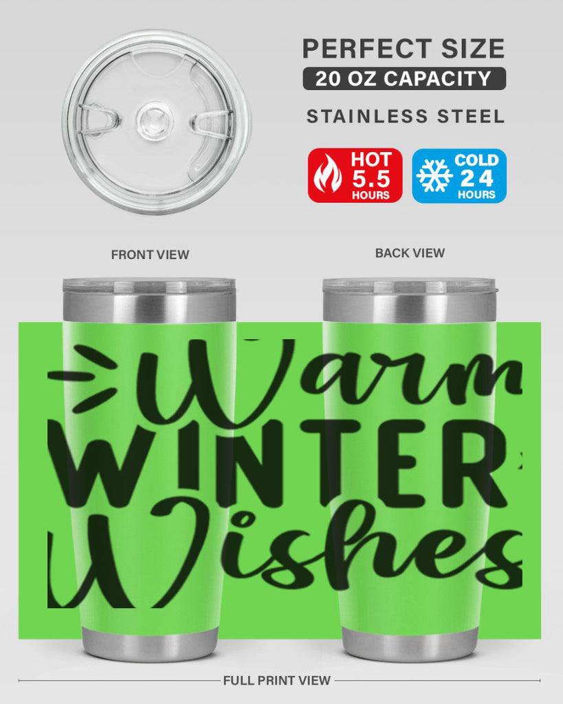 Warm Winter Wishes459#- winter- Tumbler