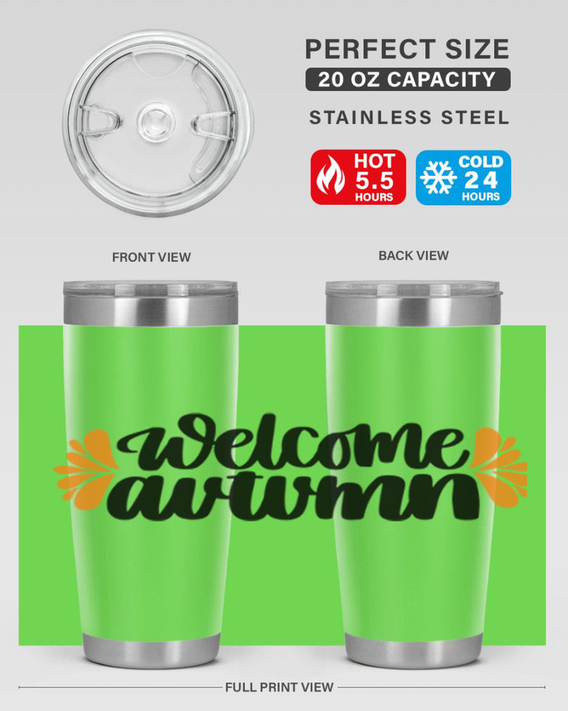 Welcome Autumn 513#- fall- Tumbler
