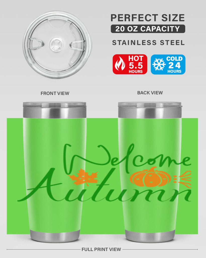 Welcome Autumn 627#- fall- Tumbler