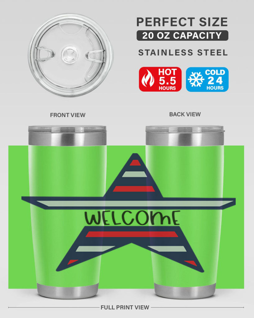 Welcome Style 186#- Fourt Of July- Tumbler