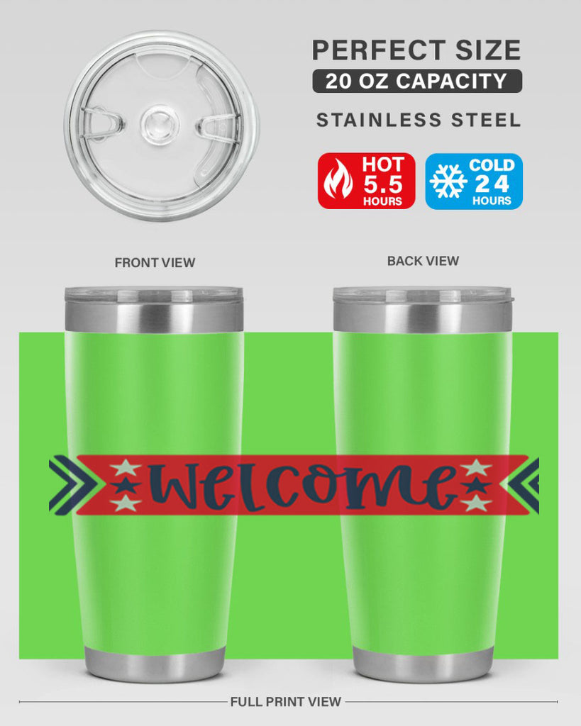 Welcome Style 187#- Fourt Of July- Tumbler