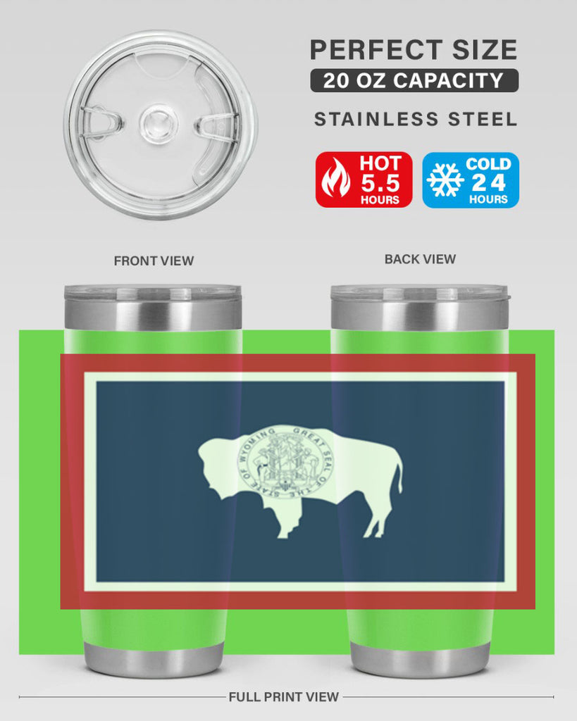 Wyoming 1#- stateflags- Tumbler