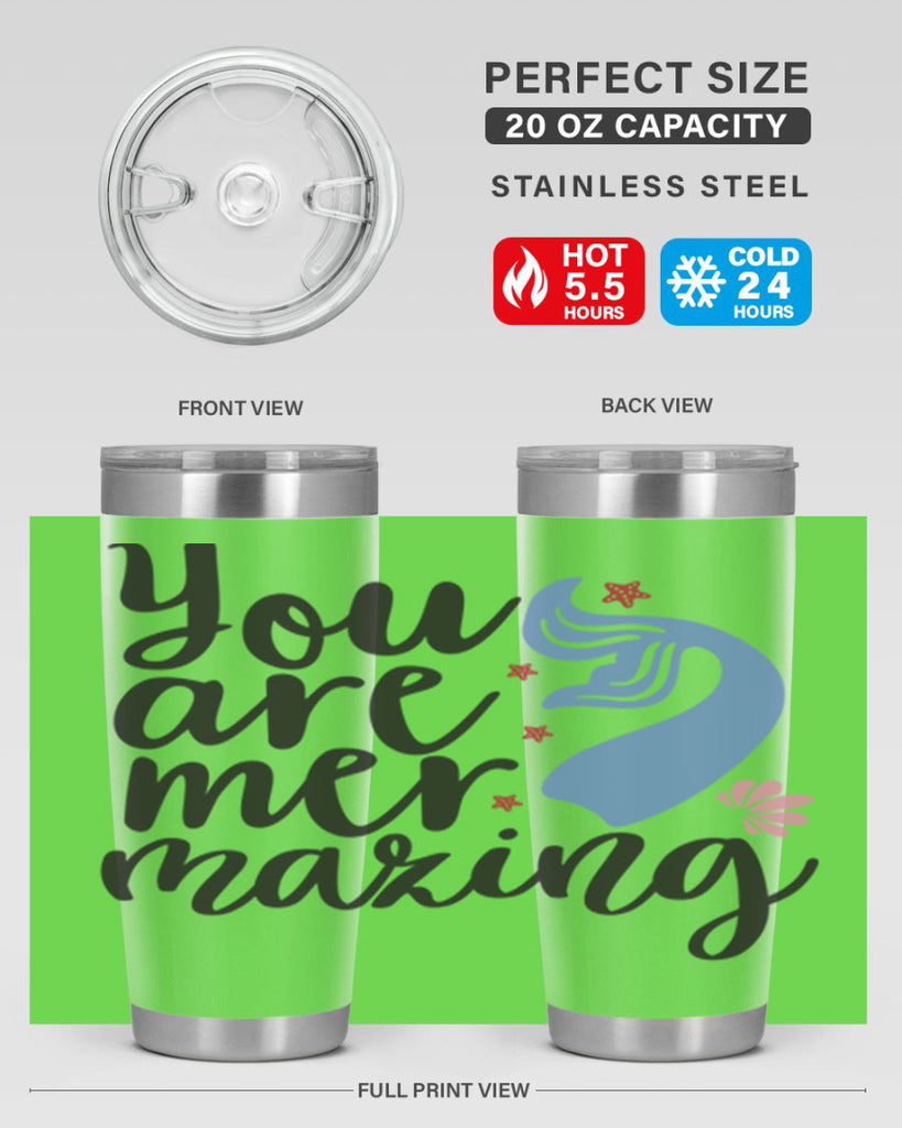 You are mermazing 681#- mermaid- Tumbler