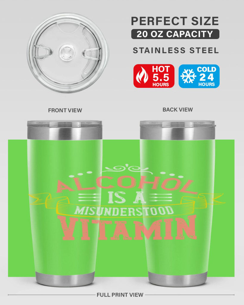 alcohol is a misunderstood vitamin 50#- cooking- Tumbler