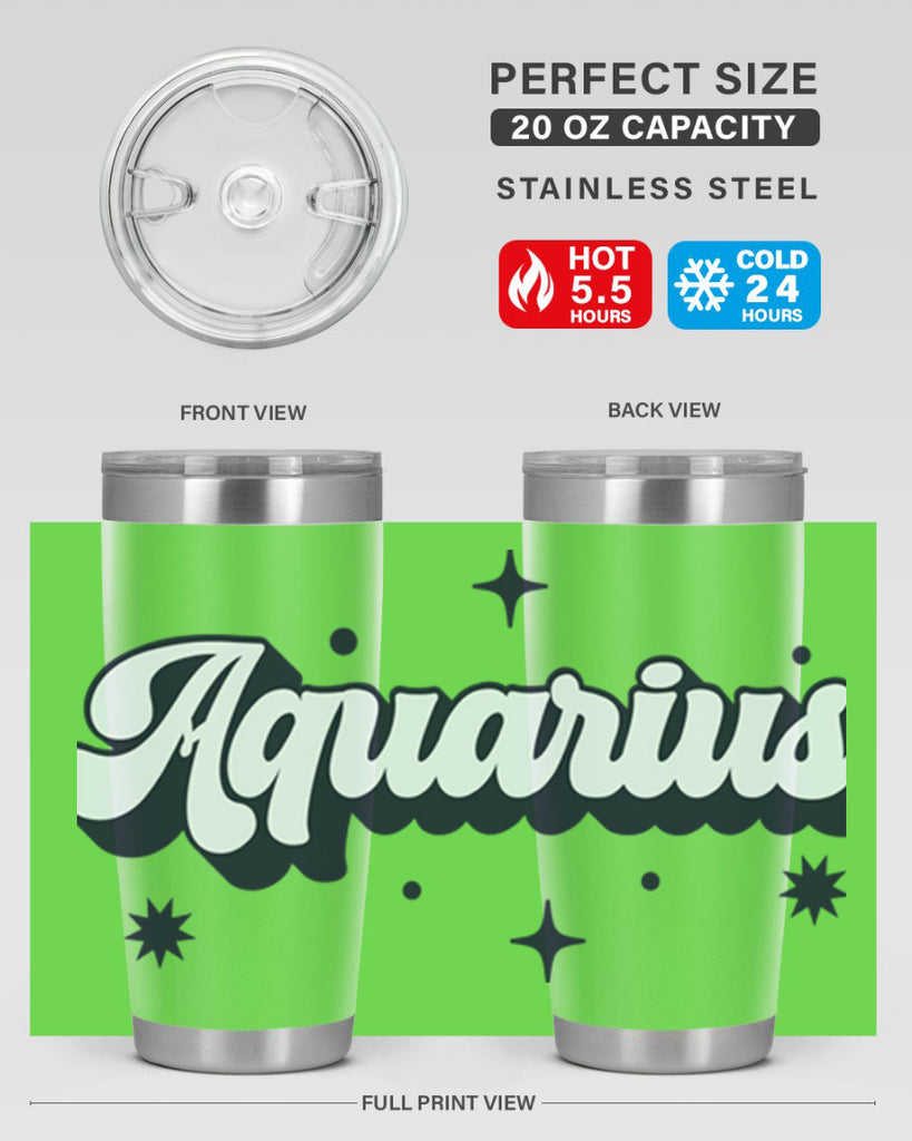 aquarius 82#- zodiac- Tumbler