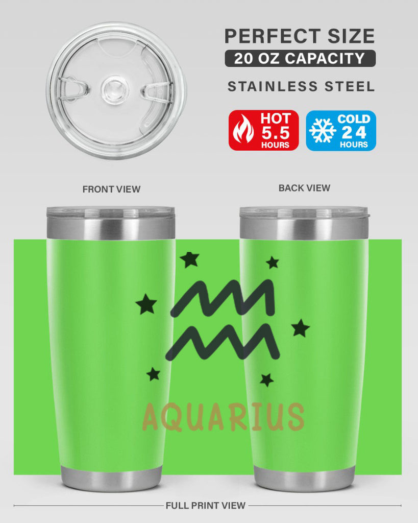 aquarius 83#- zodiac- Tumbler