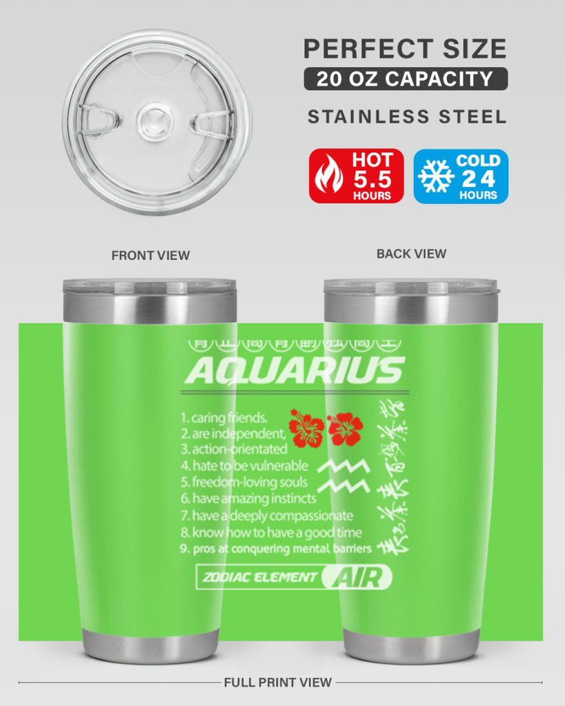aquarius 85#- zodiac- Tumbler