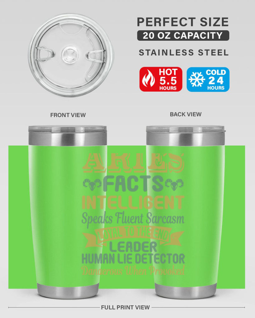 aries 123#- zodiac- Tumbler