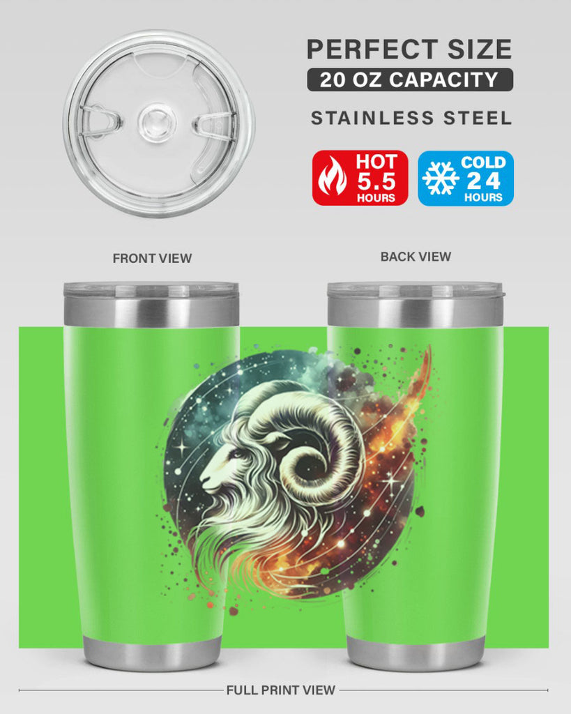 aries 124#- zodiac- Tumbler