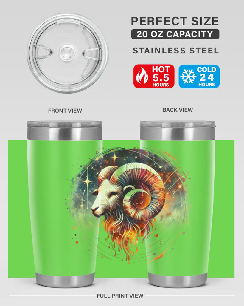 aries 125#- zodiac- Tumbler