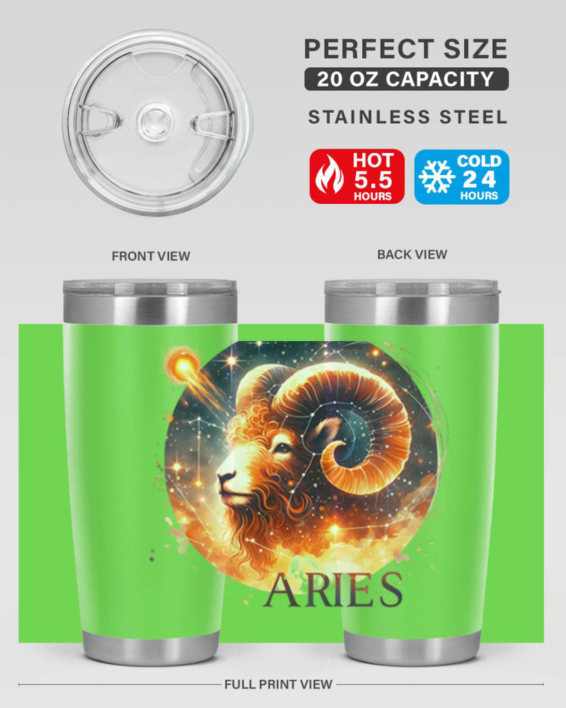 aries 130#- zodiac- Tumbler