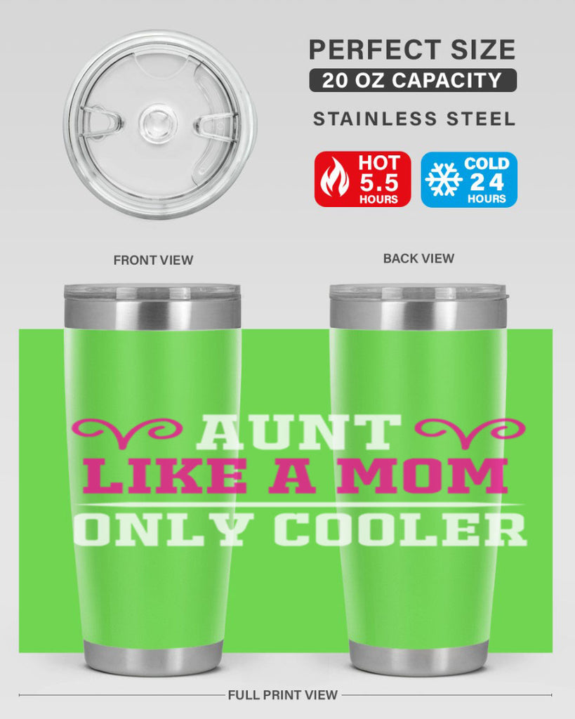 aunt like a mom only cooler 216#- mom- Tumbler