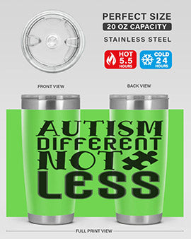 autism different not less Style 6#- autism- Tumbler