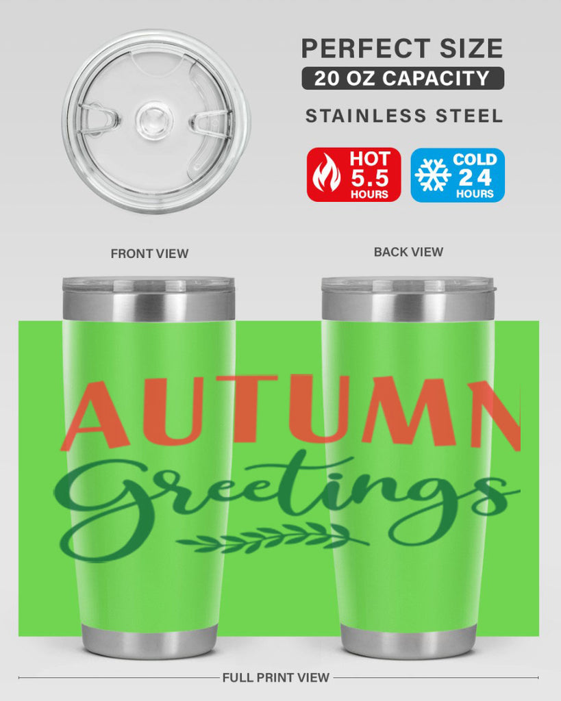 autumn greetings 14#- fall- Tumbler