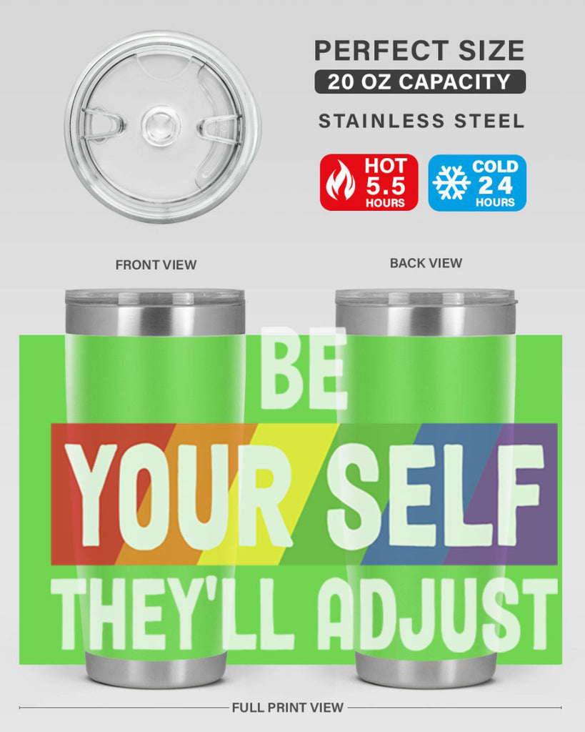 be yourself theyll adjust rainbow lgbt 160#- lgbt- Tumbler