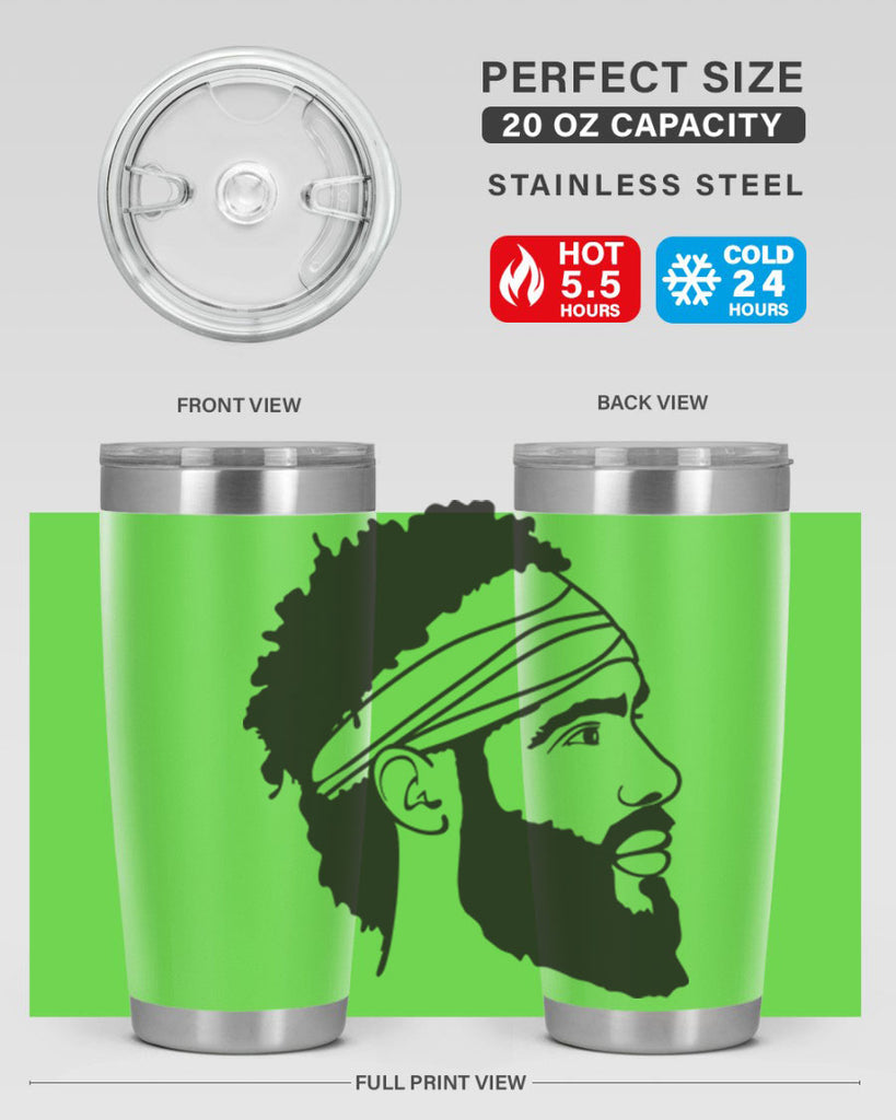 beardman 48#- black men - boys- tumbler