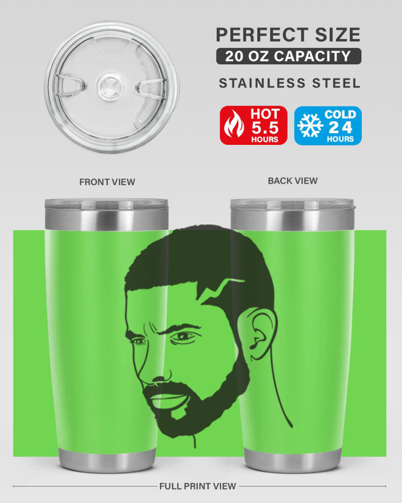 beardman 56#- black men - boys- tumbler