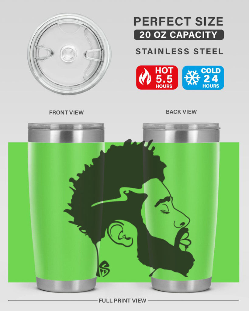 beardman 59#- black men - boys- tumbler