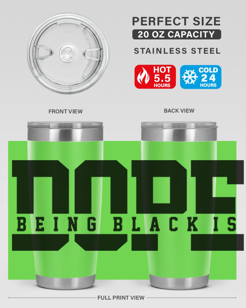 being black is dope 260#- black words phrases- Cotton Tank