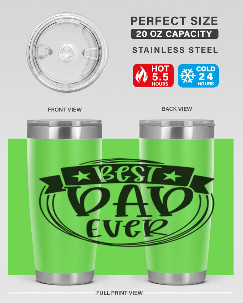 best dad ever 72#- fathers day- Tumbler
