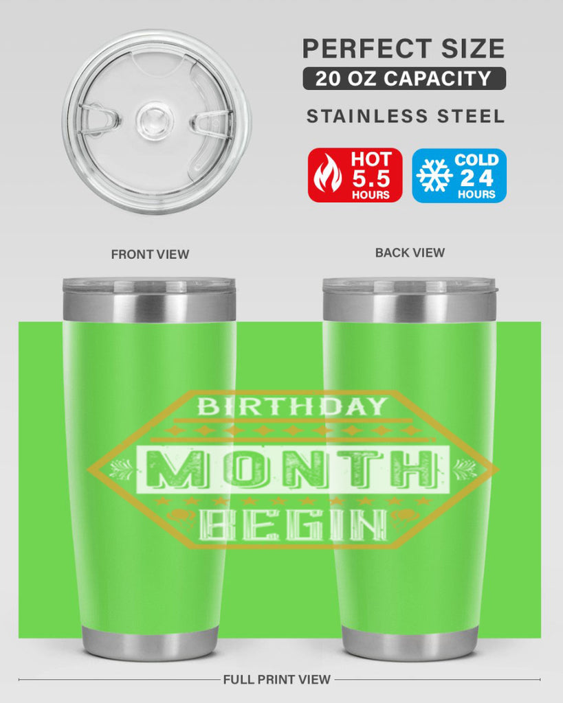 birthday month begin Style 9#- birthday- tumbler