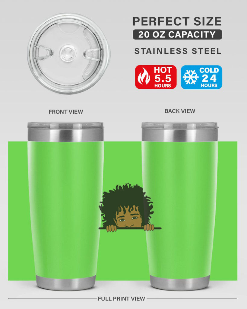 black boy 4#- black men - boys- tumbler