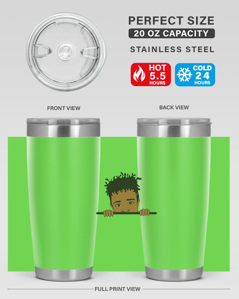 black boy 6#- black men - boys- tumbler