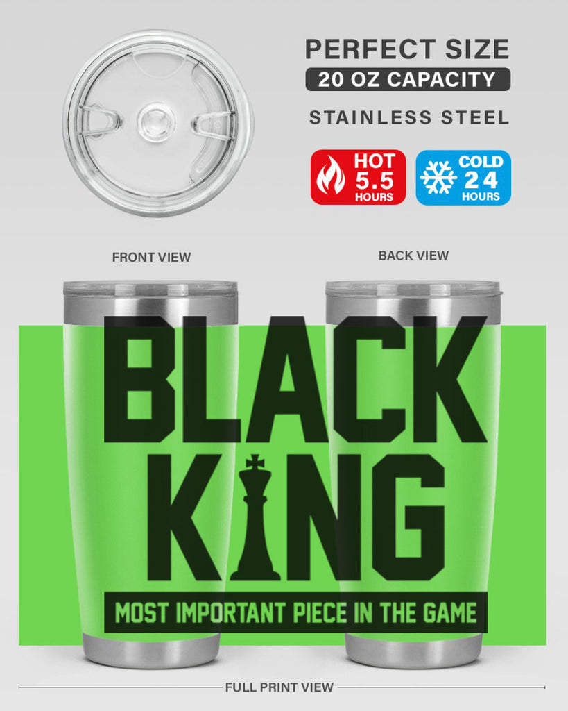 black king 199#- black words phrases- Cotton Tank