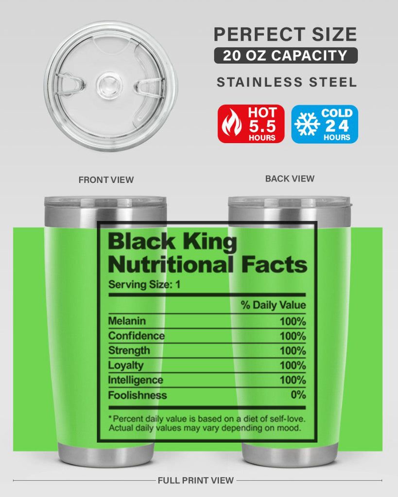 black king nutritional facts 231#- black words phrases- Cotton Tank