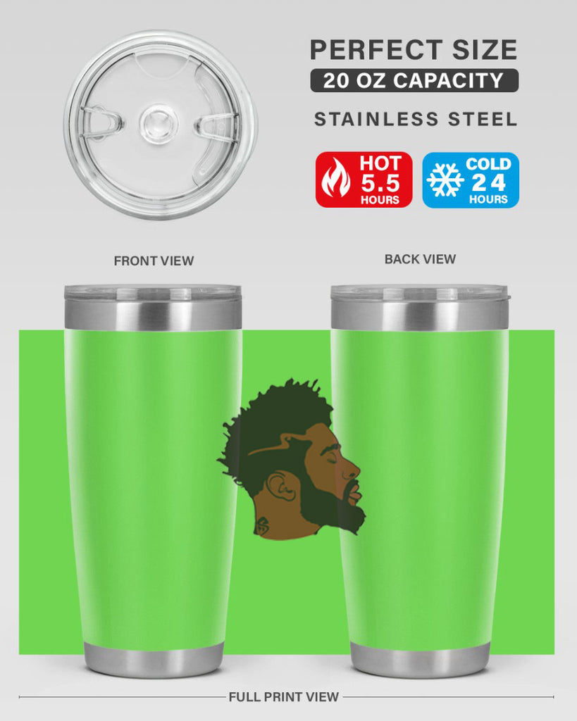 black man 30#- black men - boys- tumbler