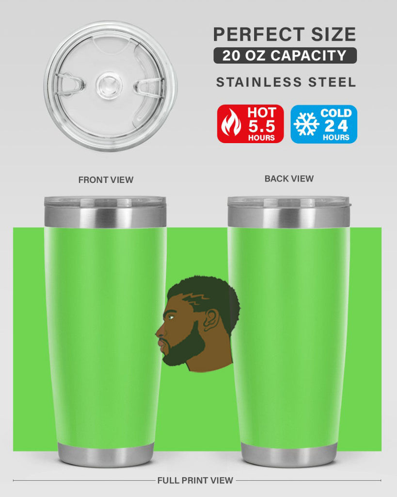 black man 40#- black men - boys- tumbler