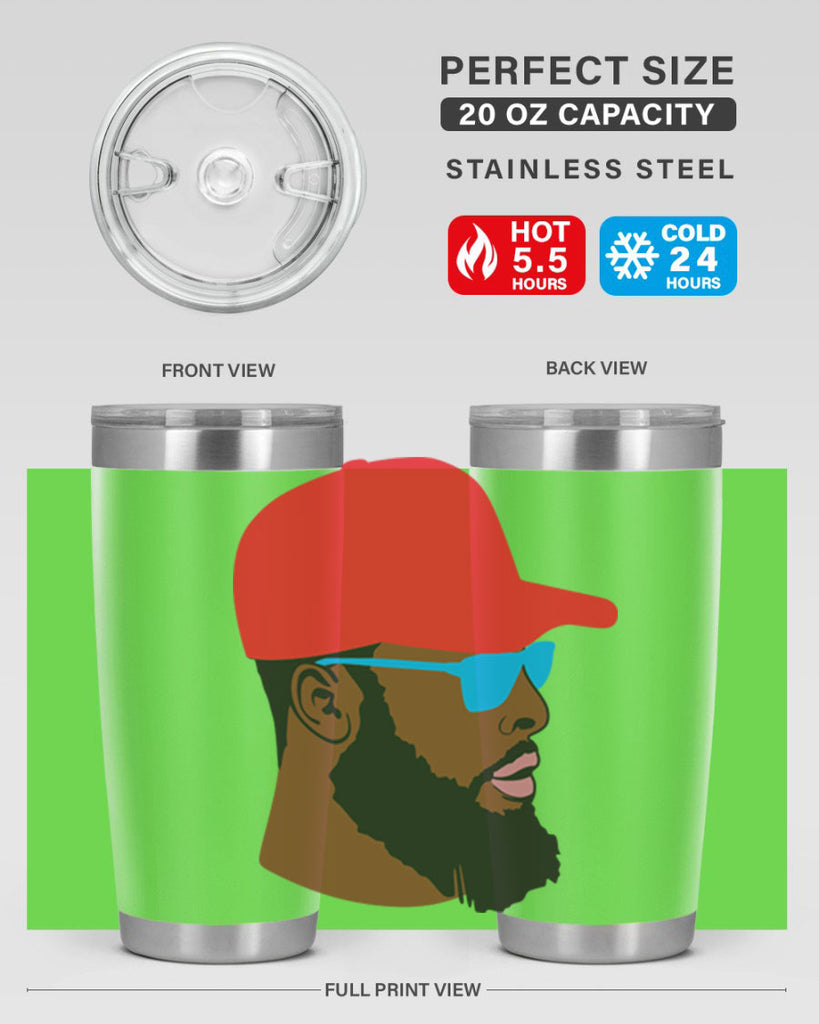 black man style 1#- black men - boys- tumbler