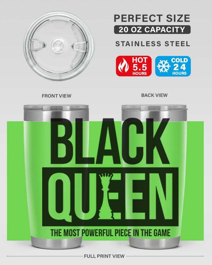 black queen chess 224#- black words phrases- Cotton Tank