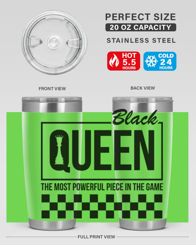 black queen chess checkered 221#- black words phrases- Cotton Tank