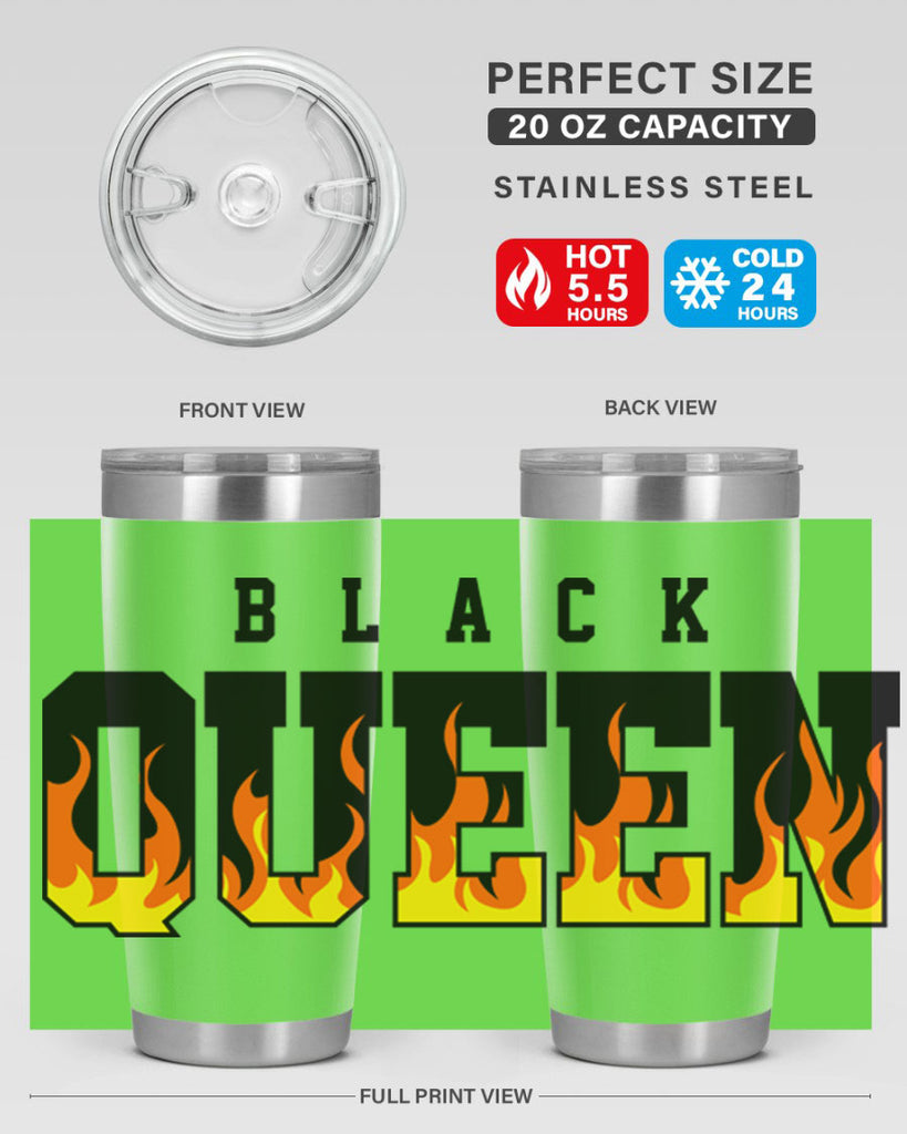 black queen flames 220#- black words phrases- Cotton Tank