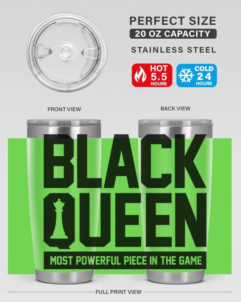 black queenchess 194#- black words phrases- Cotton Tank